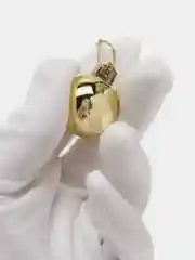 Золотой елочные игрушки / Набор шаров / новогодние украшния d-3 см, 6 шт "Глянец"