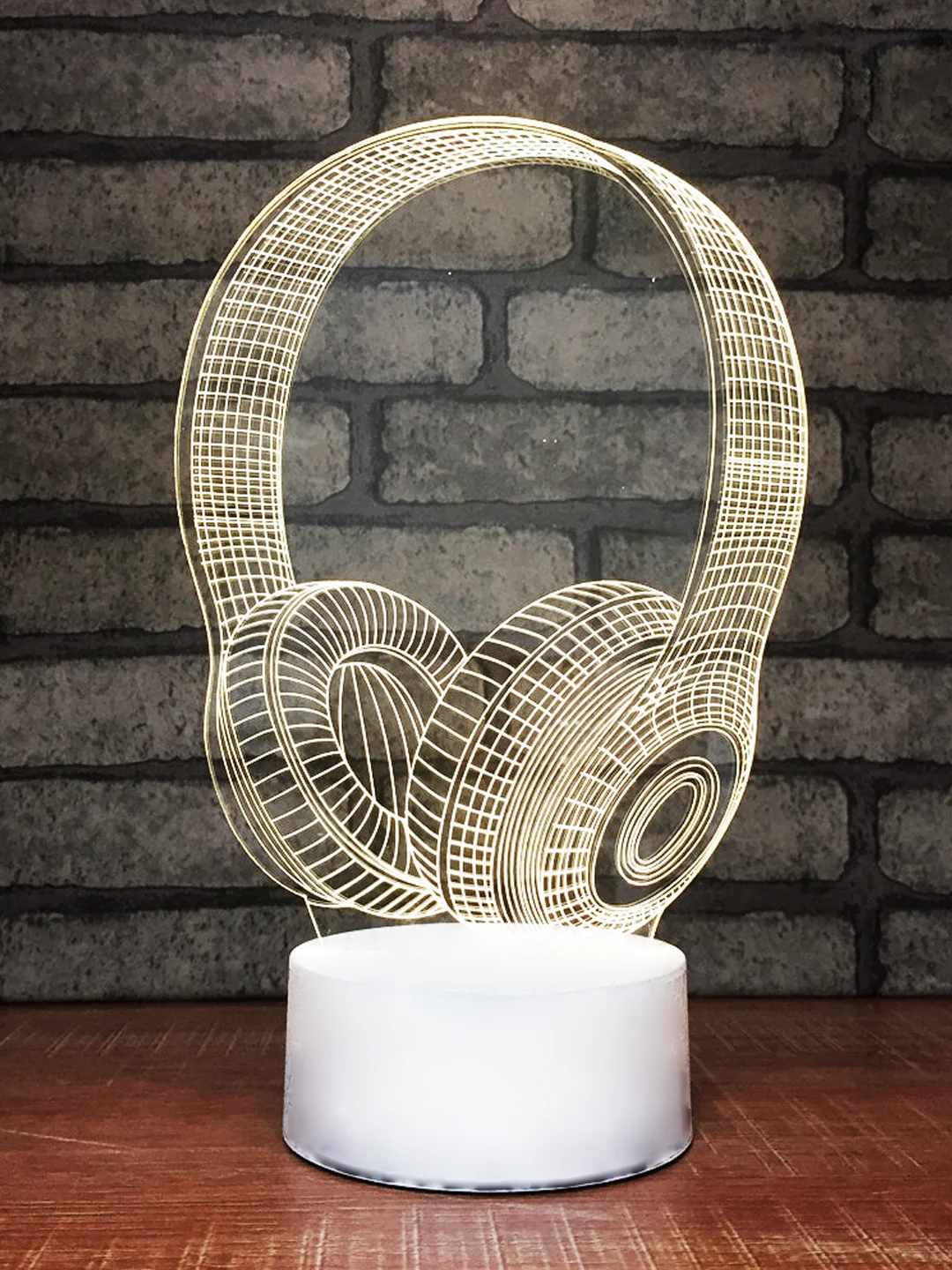 Кораллово-розовый светильник ночник 3D светодиодный LED, подарок