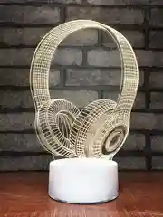 Кораллово-розовый светильник ночник 3D светодиодный LED, подарок
