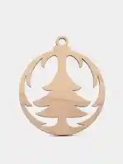 Деревянные новогодние елочные игрушки,набор из 3 шт