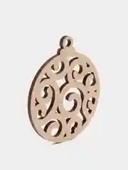 Деревянные новогодние елочные игрушки,набор из 3 шт