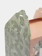 Мятный новогодняя коробка квадратная