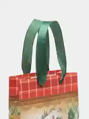 Алый сумка подарочная Новогодняя