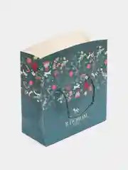 Красный новогодняя коробка-пакет