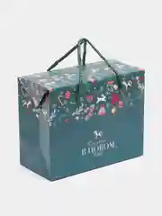 Красный новогодняя коробка-пакет