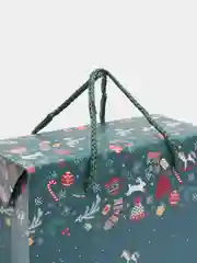 Красный новогодняя коробка-пакет