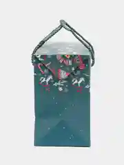 Красный новогодняя коробка-пакет