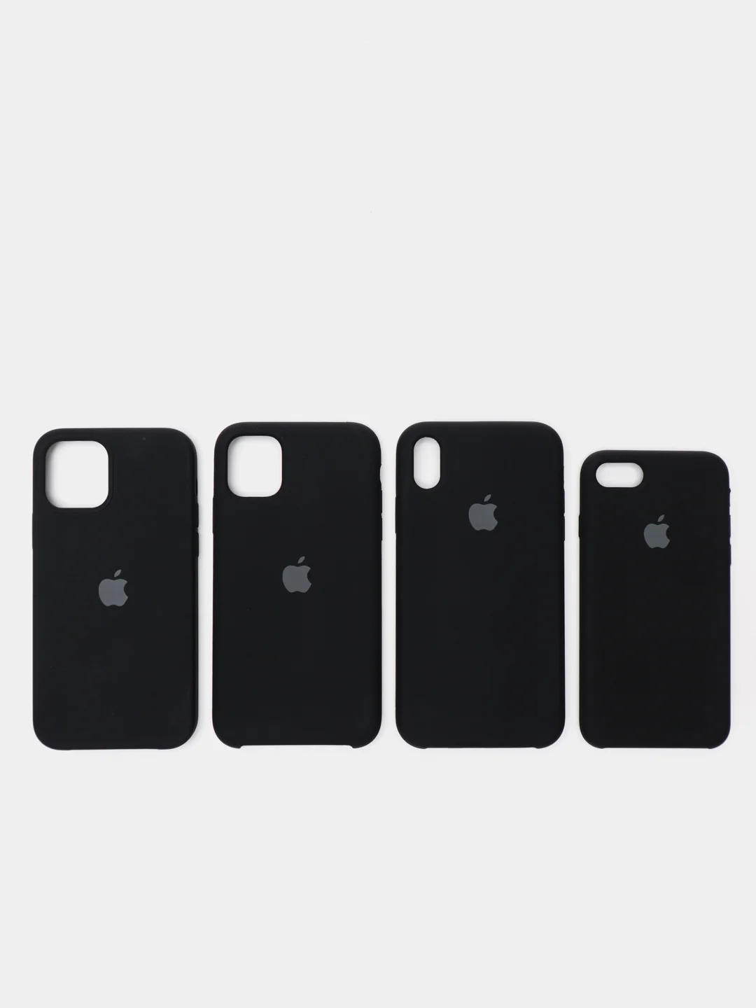 Черный чехол на iPhone, Айфон 11, XR, XS, X, 8 Plus, 7 Plus, SE, 6S, Pro Max силиконовый