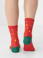 Зеленый носки "Новый год"