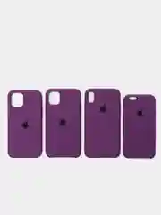 Пурпурный чехол на iPhone, Айфон 11, XR, XS, X, 8 Plus, 7 Plus, SE, 6S, Pro Max силиконовый