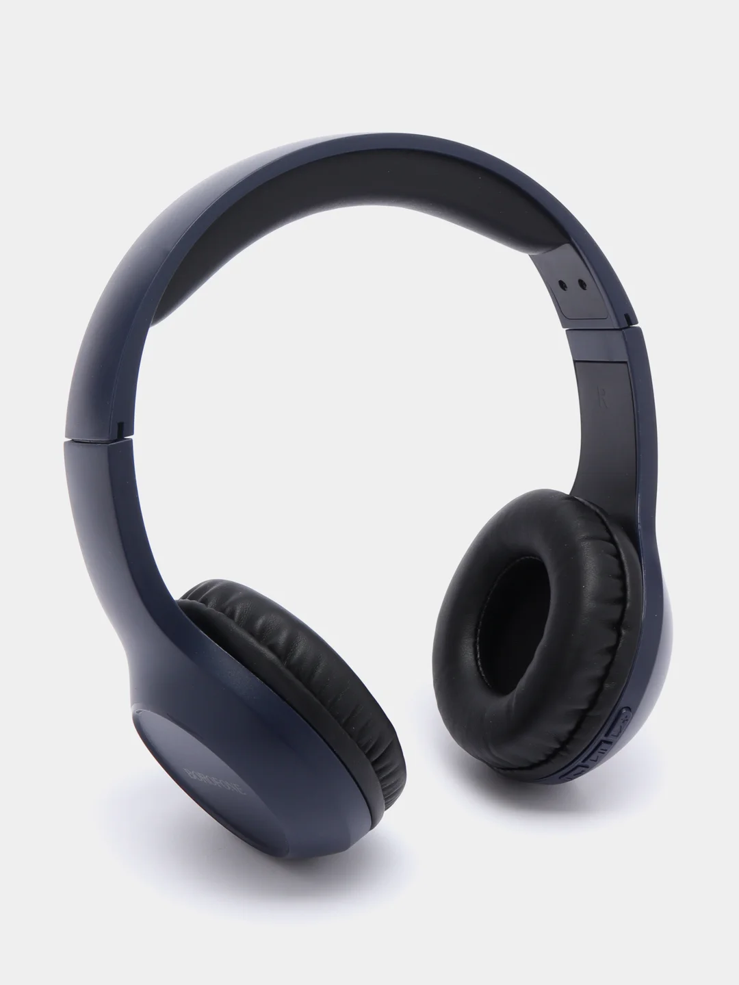Синий беспроводные накладные наушники Borofone BO12 Power, Bluetooth, AUX гарнитура с басом