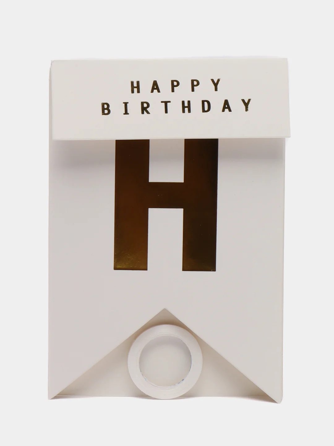 Белый гирлянда Happy birthday