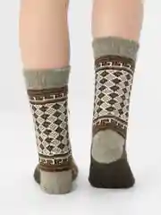 Песочный хаки зимние носки/теплые носки/ мужские/женские носки из овечьей шерсти