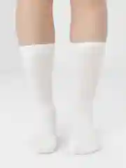 Носки мужские, белые, высокие