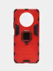 Красный чехол противоударный с кольцом на Huawei Nova Y90 (Хуавей Нова У90)