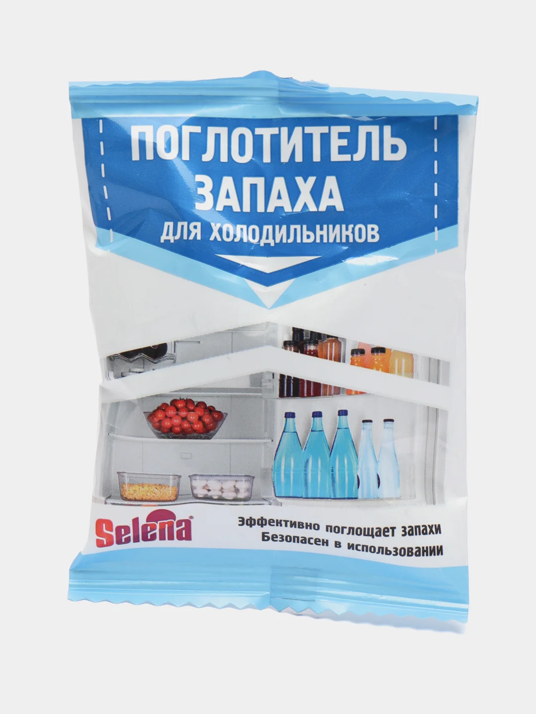 Синий поглотитель запаха для холодильника Селена