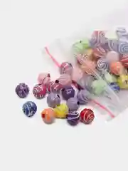 Угольный бусины 8 мм