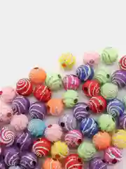 Угольный бусины 8 мм