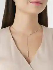 Серебряный цепочка на шею женская, тонкая