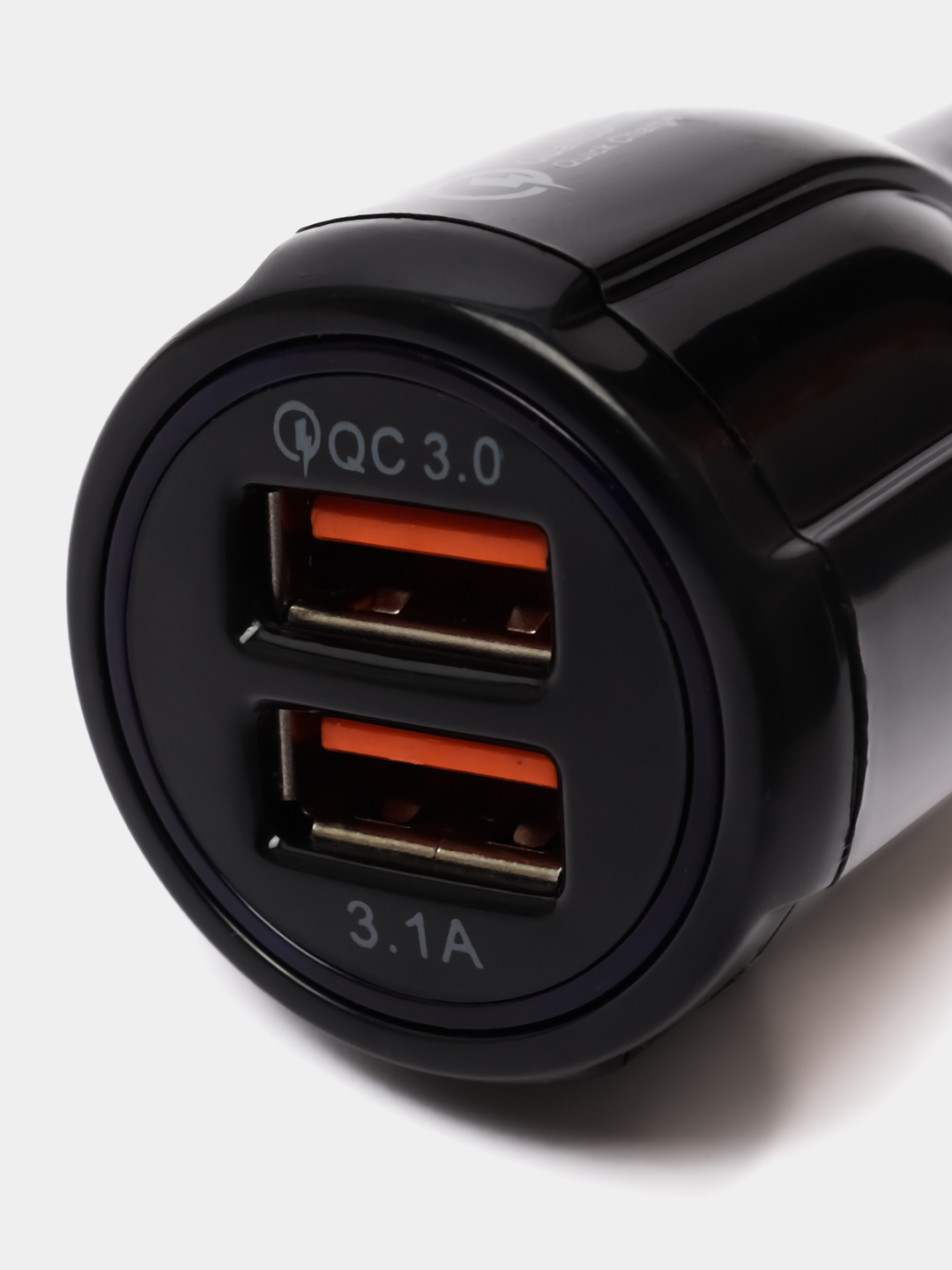 Автомобильное зарядное устройство с подсветкой и поддержкой Quick Charge  3.0, 2хUSB купить по цене 269.1 ₽ в интернет-магазине Магнит Маркет