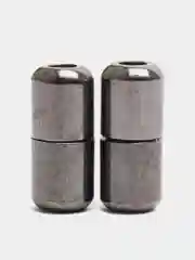Угольный шнурки эластичные с металлической капсулой-застежкой, 1 пара