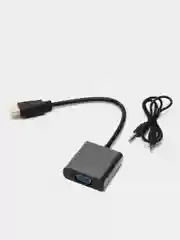 Угольный адаптер HDMI на VGA, переходник, конвертер, 3 вида