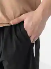 Черный мужские спортивные шорты