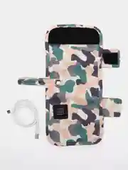 Тёмно-бирюзовый чехол для детской бутылочки с подогревом USB (портативный) / Подогреватель бутылочки
