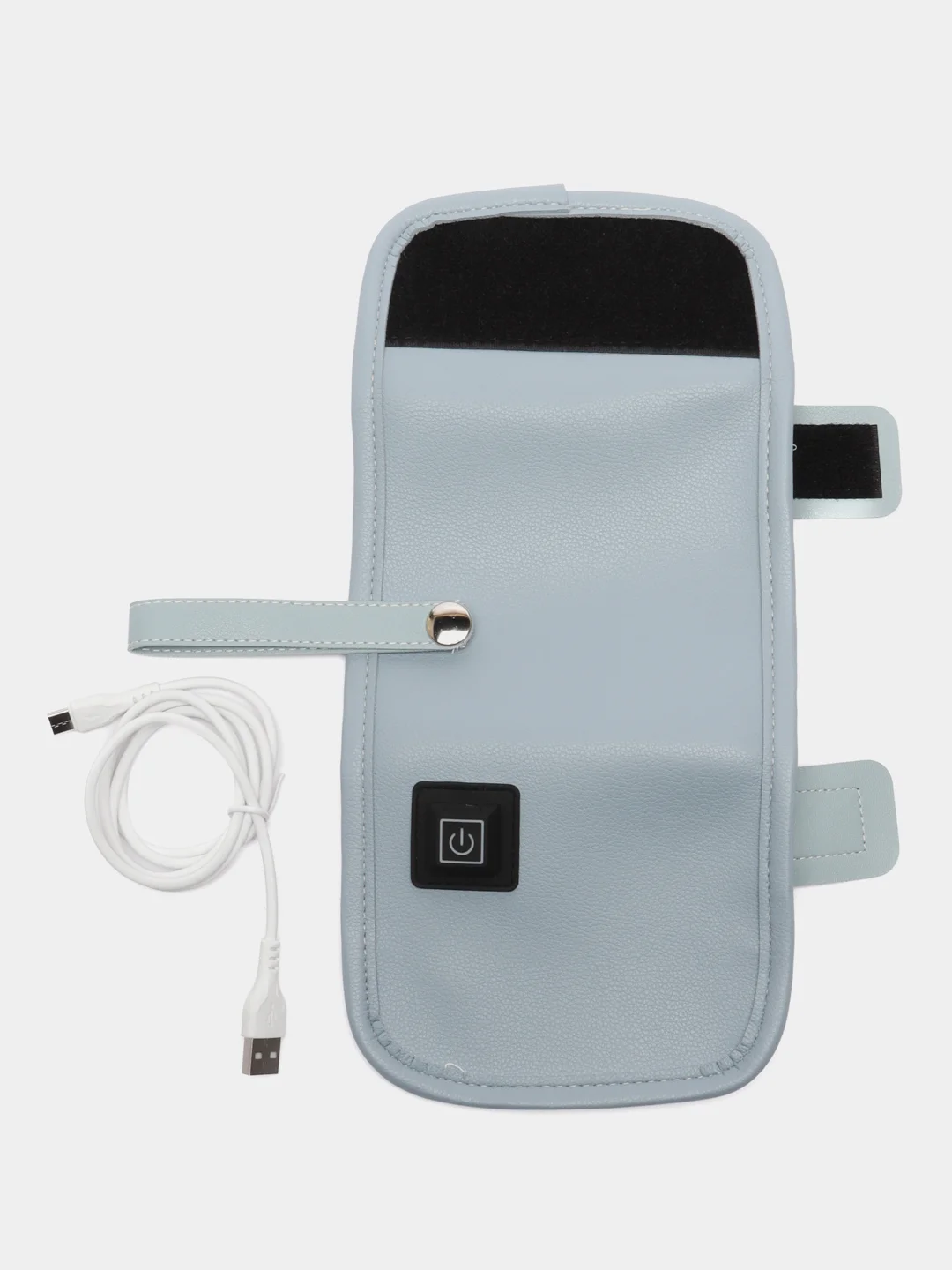 Синий чехол для детской бутылочки с подогревом USB (портативный) / Подогреватель бутылочки