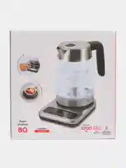 Черный чайник электрический BQ KT1736G, электрочайник с сенсорным управлением, 2200 Вт, 1.8 л