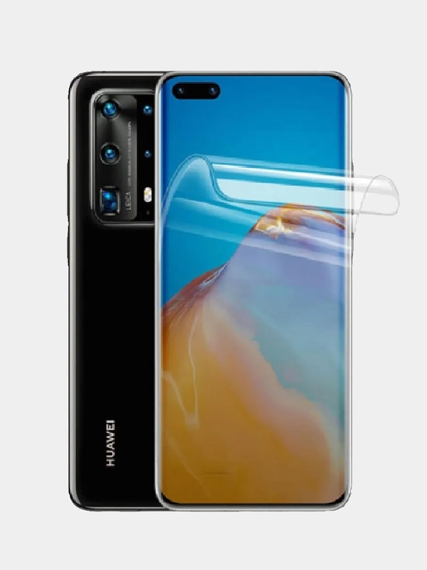 Гидрогелевая плёнка Huawei Honor 50 Lite, P30, P40, P50 Pro Lite E, 9C, Mate 20, 30, 40