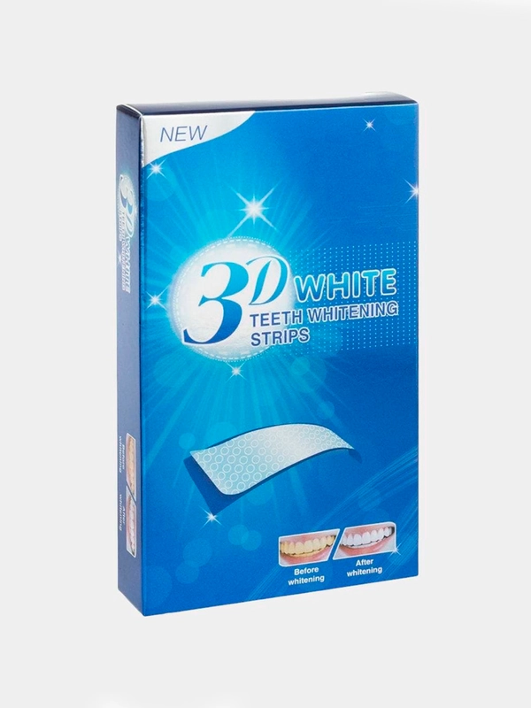 Отбеливающие полоски для зубов 3D White , полоски для отбеливания ,для зубов и их красоты