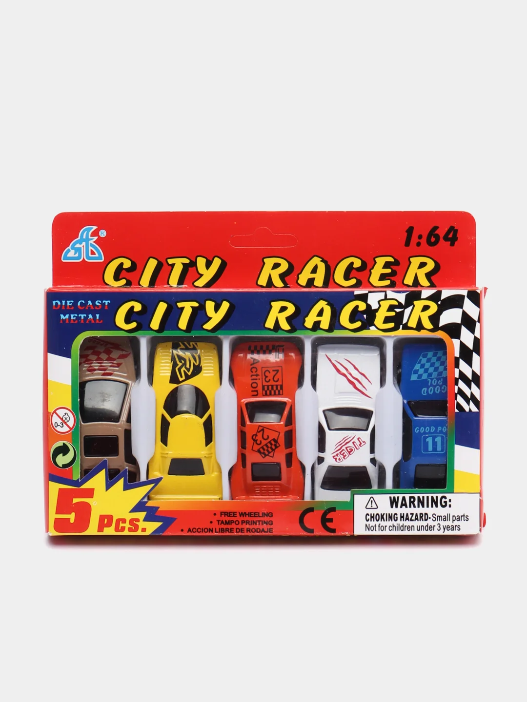 Набор металлических детских гоночных машинок City Racer Lelu, масштаб 1:64
