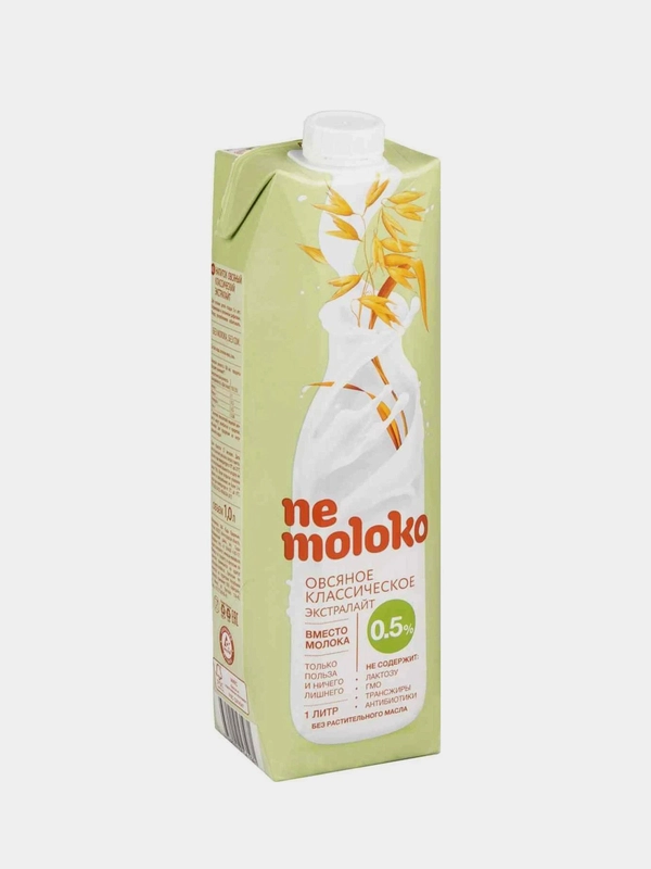 Напиток Nemoloko, овсяный, классический, экстралайт, 1 л