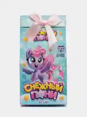 Белый игрушка-сюрприз Снежный пони со светом и наклейками/цвет микс/единорог
