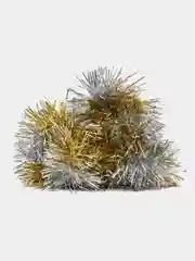 Серый металлик мишура