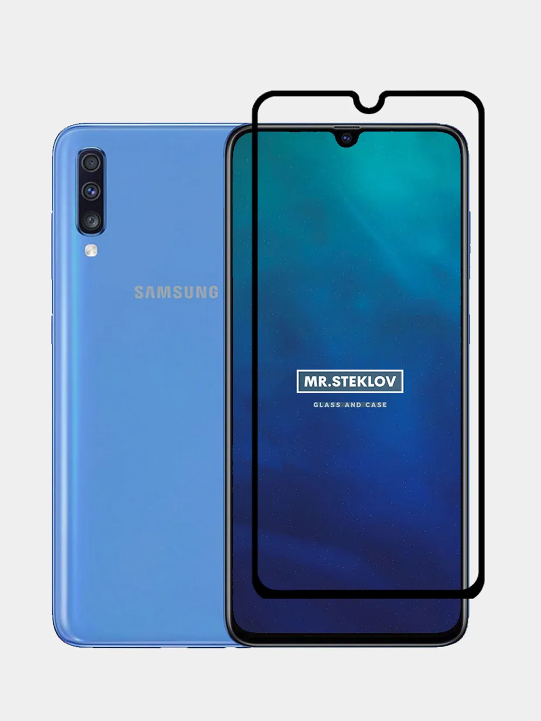 Защитное стекло для Samsung Galaxy A70 2019, полная проклейка / А70 / А 70  купить по цене 99 ₽ в интернет-магазине Магнит Маркет