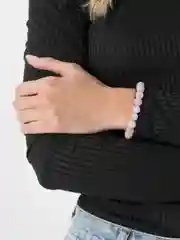 Браслет из натурального камня, розовый кварц
