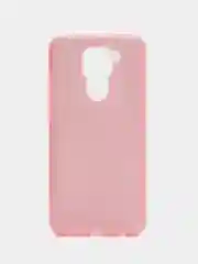 Розовый чехол блестящий Xiaomi Redmi Note 9 накладка c блёстками Редми Нот 9