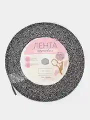 Черный лента парчовая с блеском для украшения подарков