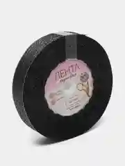 Черный лента парчовая с блеском для украшения подарков