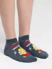 Темно-синий короткие носки  мужские и женские с рисунком Simpsons Симпсоны
