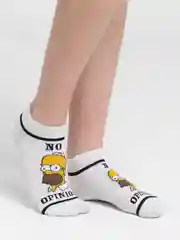 Молочный короткие носки  мужские и женские с рисунком Simpsons Симпсоны