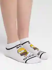 Молочный короткие носки  мужские и женские с рисунком Simpsons Симпсоны