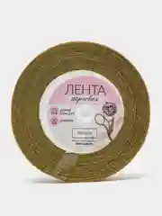 Зеленый лента парчовая с блеском для украшения подарков