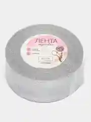 Серебряный лента парчовая с блеском для украшения подарков