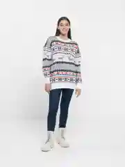 Белый свитер женский