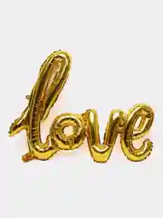 Золотой фольгированные воздушные шары "Love"