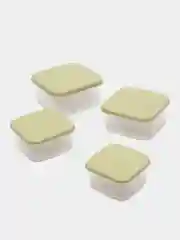 Бирюзовый контейнер для еды/ набор 4 штуки