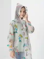Дождевик детский "Милая русалочка" (125-155 см)